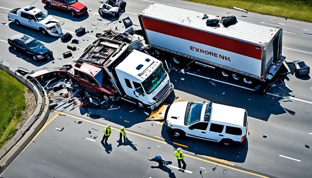 documenting truck accident scene